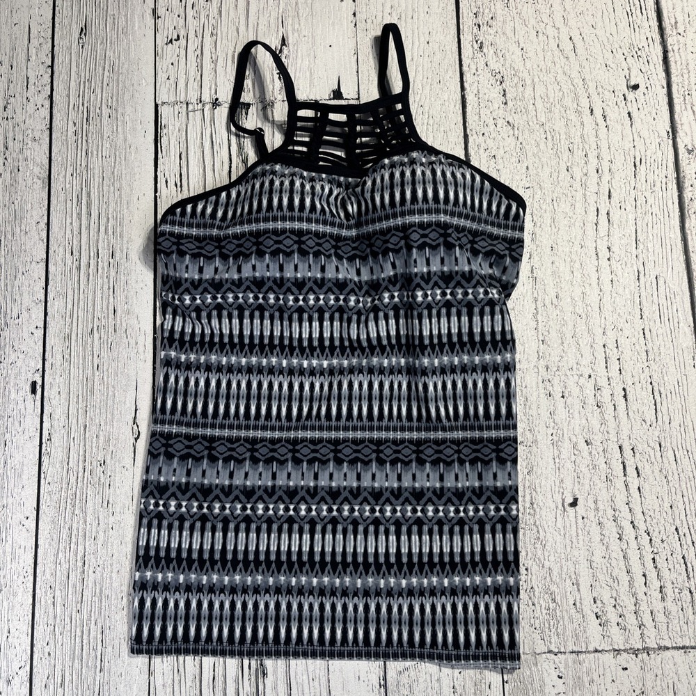 Free Country Tankini Top Women's M Black UPF 50+ Free Shipping - Picture 1 of 4